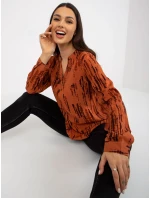 Blúzka D73771M11081A svetlo hnedá