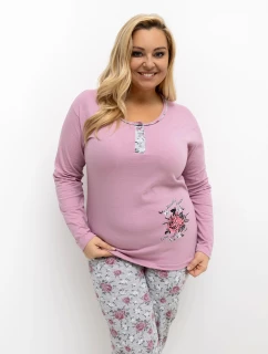 DU PI FP 506.56 tmavoružové pyžamo