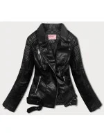 Čierna bunda ramoneska (11Z8009) Čierna bunda ramoneska (11Z8009)