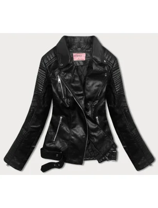 Čierna bunda ramoneska (11Z8009) Čierna bunda ramoneska (11Z8009)