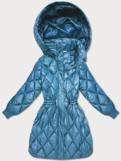 Dámska zimná bunda Plus Size Minority Blue (M2-6518-30)