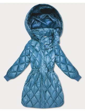 Dámska zimná bunda Plus Size Minority Blue (M2-6518-30)