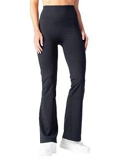 Dámske legíny so rozšírenými nohavicami RELAX & GO SOFT TOUCH LEGGINGS FLARED – BELLINDA – čierne