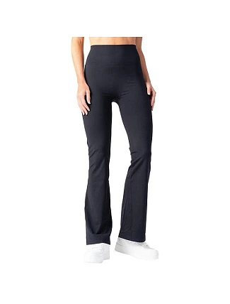 Dámske legíny so rozšírenými nohavicami RELAX & GO SOFT TOUCH LEGGINGS FLARED – BELLINDA – čierne