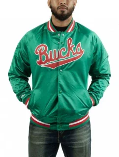 Mitchell & Ness NBA Milwaukee Bucks Lightweight Jacket M STJKMG18013-MBUDKGN pánske