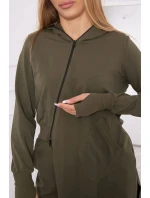 Sada mikín s dlhšou stranou khaki farby