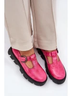 Lakované kožené poltopánky s prackou Zazoo 20183 Fuchsia Lakované kožené poltopánky s prackou Zazoo 20183 Fuchsia