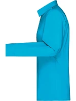 Daiber JN 677 Popelínová blúzka s dlhými rukávmi 02.0677 tyrkysová Daiber JN 677 Popelínová blúzka s dlhými rukávmi 02.0677 tyrkysová