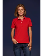 Daiber JN 969 Dámske piqué polo „Plain“ 02.0969 červená/červená/biela Daiber JN 969 Dámske piqué polo „Plain“ 02.0969 červená/červená/biela