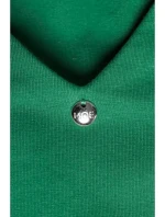 M791 Maxi šaty s hlbokým výstrihom do V - zelené