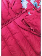 Ružová obojstranná dámska bunda (7174)