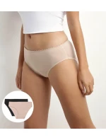 Dámske nohavičky 2 ks DIM BODY TOUCH MIDI BRIEF 2x - DIM - čierna