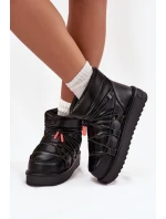 Śniegowce Damskie Na Platformie D.Franklin DFSH370020 Czarne