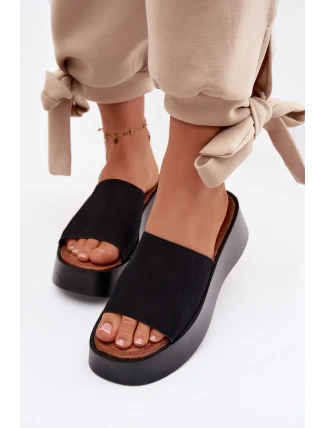 Dámské sandály na platformě Černé Liorisse