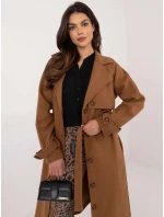 Dámsky kabát TW EN BI 2209.71P Brown camel - Och Bella