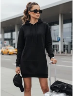 Dámska nadrozmerná dlhá mikina TIMMY black FashionStreet EY1931