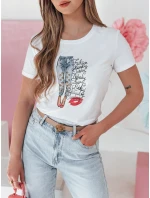 Dámske tričko s potlačou TRENDAY biele FashionStreet RY2825 Dámske tričko s potlačou TRENDAY biele FashionStreet RY2825