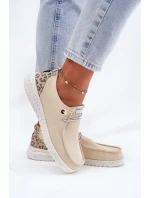 Lekkie Materiałowe Półbuty Damskie McKeylor 96116 Beżowe