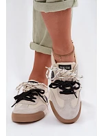 Dámske tenisky s dvojitým šnurovaním Big Star TT274168 Beige Dámske tenisky s dvojitým šnurovaním Big Star TT274168 Beige