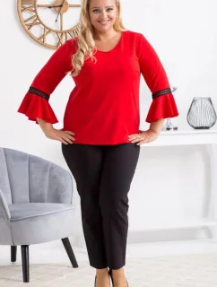 Dámska blúzka Judyta Tmavo červená - Karko