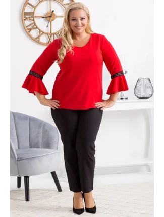 Dámska blúzka Judyta Tmavo červená - Karko