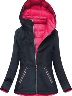 Tmavomodrá obojstranná prechodná bunda Amaranth (7699)