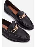 Dámské mokasíny s ozdobným detailem černé Rosynne