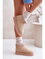 Dámske zateplené snežnice na platforme s kožušinou Beige Xamella Dámske zateplené snežnice na platforme s kožušinou Beige Xamella