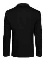 Pánske jednoradové sako čierne FashionStreet MX0616