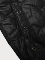 Čierna dámska vesta so sťahovacím lemom S'West (B8240-1)