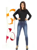 Dámske legíny Timea light blue - BAS BLEU