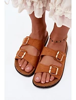 Dámske papuče s prackami Camel Brigid Dámske papuče s prackami Camel Brigid
