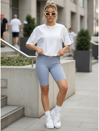 Dámske športové cyklistické šortky, modré, FashionStreet SY0560 Dámske športové cyklistické šortky, modré, FashionStreet SY0560