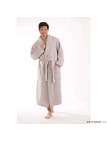 Unisex župan Tampa s kapucňou 3959 sv. hnedý - Vestis