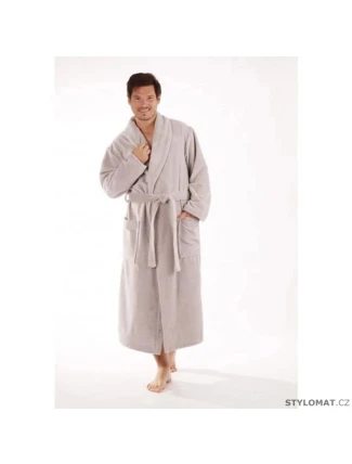 Unisex župan Tampa s kapucňou 3959 sv. hnedý - Vestis