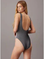 Dámske jednodielne plavky KW0KW02640 BEH black - Calvin Klein Dámske jednodielne plavky KW0KW02640 BEH black - Calvin Klein