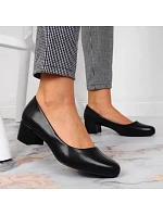 Dámske lodičky na podpätku SK354A čierne - Sergio Leone