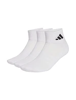 Adidas Cushioned Sportswear členkové ponožky 3P biele JZ0523