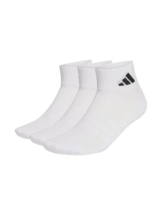 Adidas Cushioned Sportswear členkové ponožky 3P biele JZ0523
