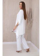 Súprava blúzka + nohavice s príveskom ecru