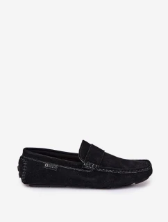 Semišové pánske mokasíny Big Star RR174049 Black