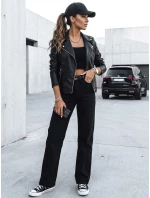 MODE MOSAIC dámska kožená bunda ramones black FashionStreet TY3893