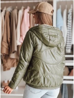 Dámska prechodná prešívaná bunda s kapucňou NIVESSO zelená FashionStreet TY4857 Dámska prechodná prešívaná bunda s kapucňou NIVESSO zelená FashionStreet TY4857