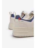 Sneakersy Męskie Memory Foam System Big Star NN174150 Jasnobeżowe