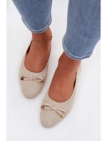 Baleríny s Mašlí Béžové Amelivra