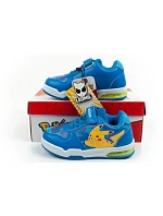 Leomil Detská športová obuv Pokemon Ľahké tenisky na suchý zips LED Blue