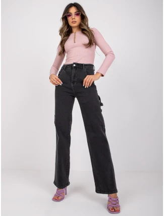 MR džínsové nohavice SP 356.42P čierne