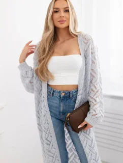 Dlhý sveter Super KID Mohér modrý