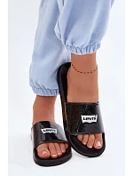 Dámske papuče pre mladých LEVI'S VPOL0251S-2693 Čierne s brokátom Dámske papuče pre mladých LEVI'S VPOL0251S-2693 Čierne s brokátom