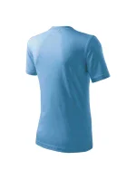 Základné tričko pre deti azúrovo modré